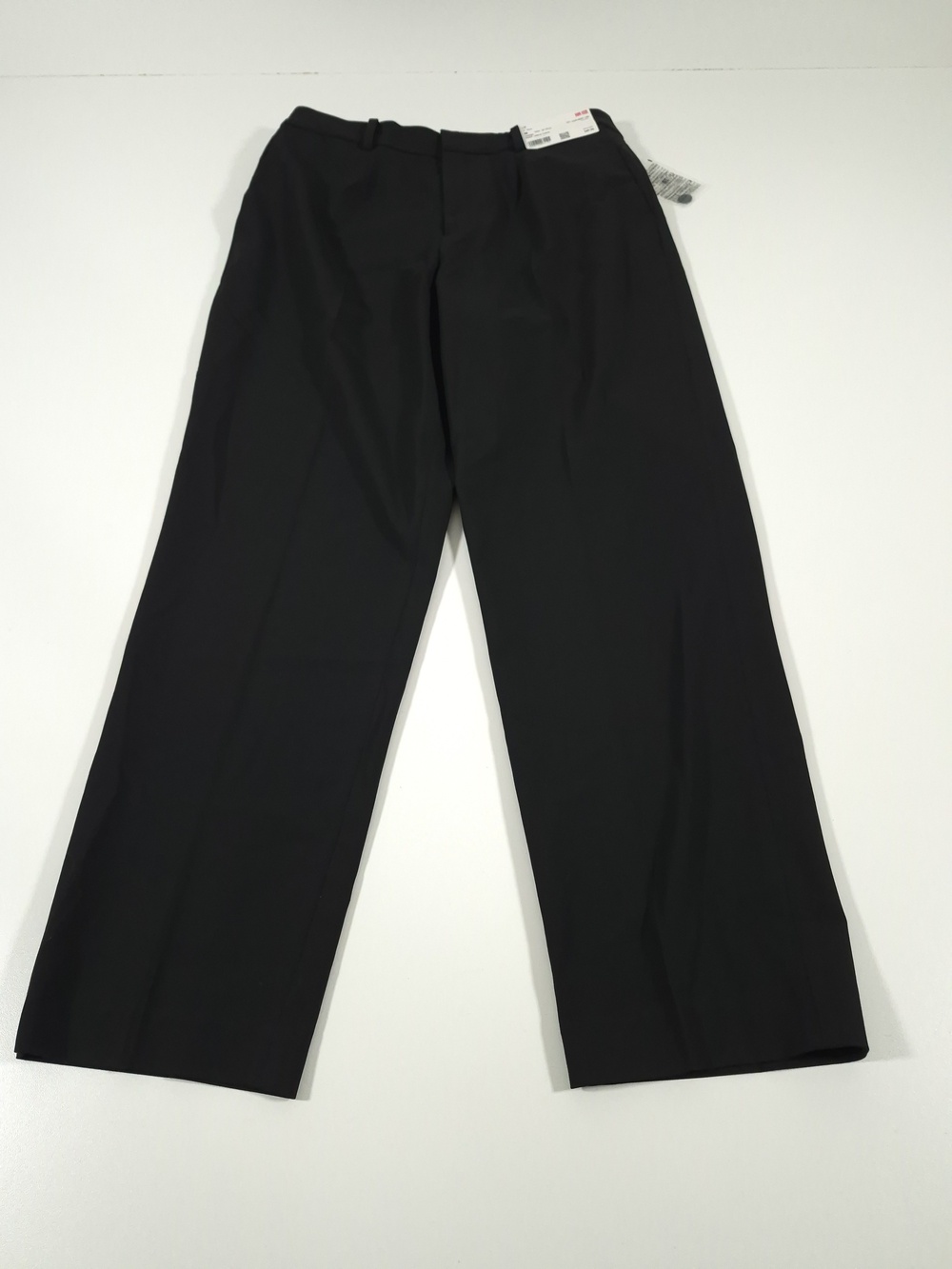 Uniqlo Smart Ankle Pants Womens Medium Black Straight Leg Dress Work Office